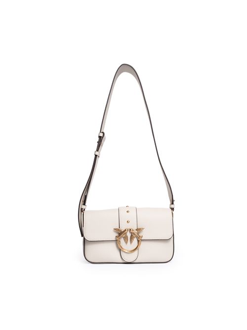 Borsa Love One Mini Slouchy in pelle Bianco PINKO | 104340 A2OXZ14Q